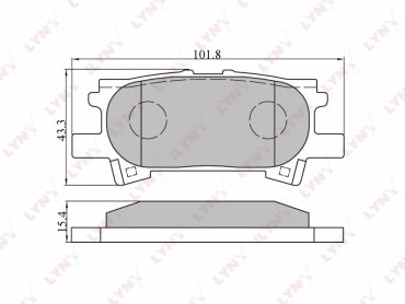 Колодки LYNXauto BD-7534 купить,NaN