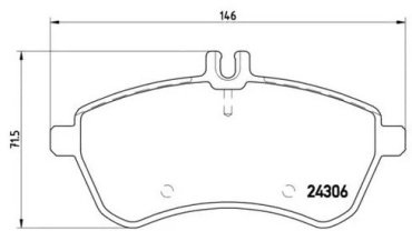 Колодки Brembo передние P50067 1 шт купить,NaN