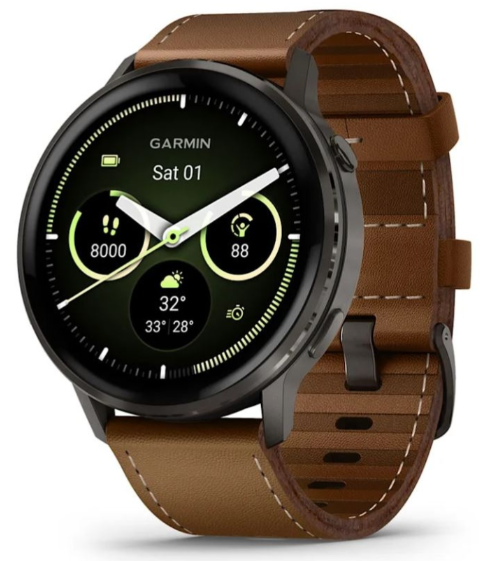 Смарт-часы Garmin Venu 4 010-03014-03 45 мм черный-коричневый купить,374990
