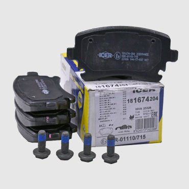 Колодки ICER задние 181674204 купить,NaN