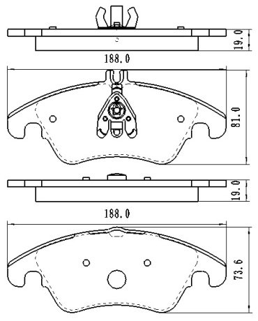 Колодки Winkod передние W0022BP