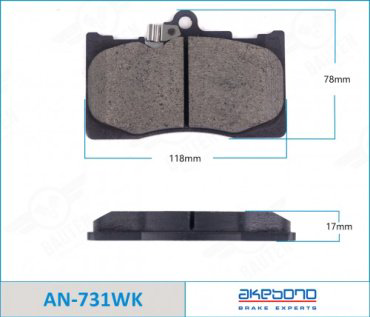 Колодки AKEBONO передние An731wk 4 шт купить,NaN
