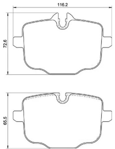 Колодки Brembo задние P06101 купить,NaN