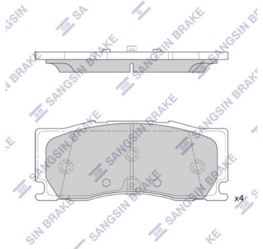 Колодки HI-Q передние Sp4441 1 шт купить,NaN