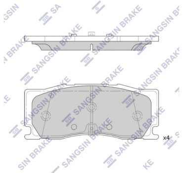Колодки HI-Q передние Sp4441 1 шт купить,NaN