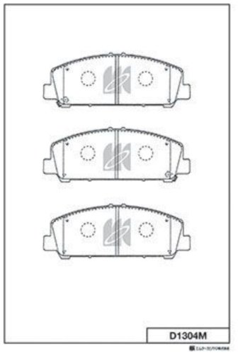 Колодки KASHIYAMA передние D1304M 4 шт купить,NaN