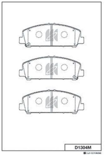 Колодки KASHIYAMA передние D1304M 4 шт купить,NaN