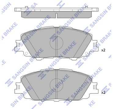 Колодки HI-Q передние SP4340 4 шт купить,NaN
