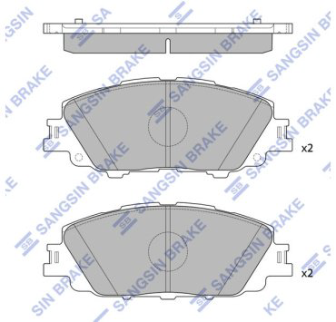 Колодки HI-Q передние SP4340 4 шт купить,NaN