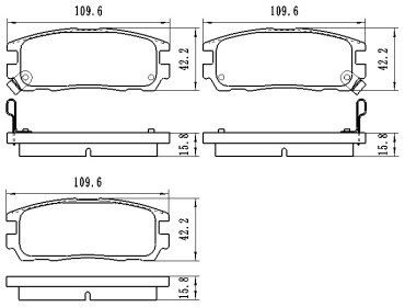 Колодки Winkod задние W0142BP