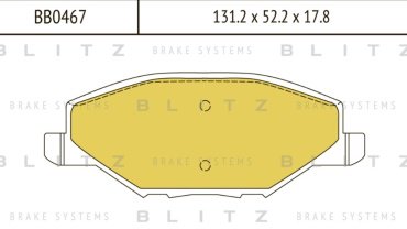Колодки BLITZ передние BB0467 купить,NaN