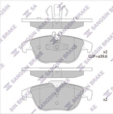 Колодки HI-Q задние SP1707A 4 шт купить,NaN