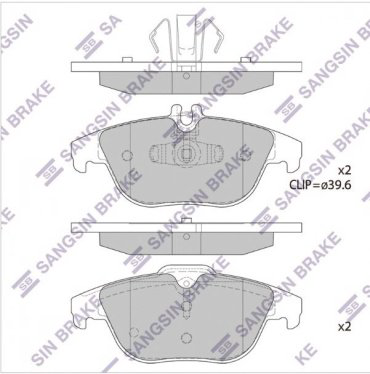 Колодки HI-Q задние SP1707A 4 шт купить,NaN