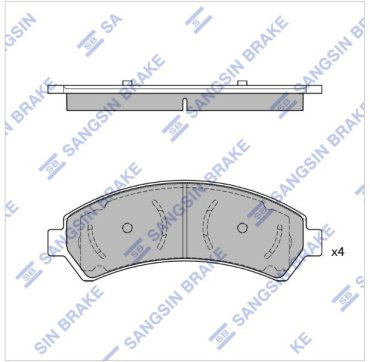 Колодки HI-Q передние SP4487 4 шт купить,NaN