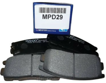 Колодки MANDO задние MPD29 4 шт купить,NaN