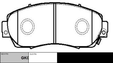 Колодки CTR передние gk0336 4 шт купить,NaN