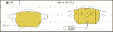 Колодки BLITZ передние BB0157 купить,NaN