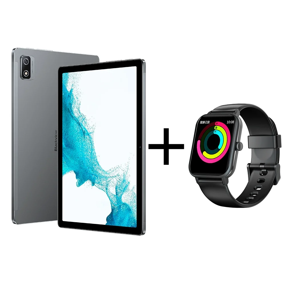 Планшет Blackview Tab 12 4/64Gb 10.1" Space Gray + Смарт-часы Blackview R3 Max Black
