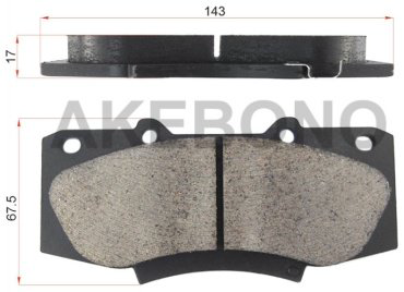 Колодки AKEBONO передние RST74159 1 шт купить,NaN