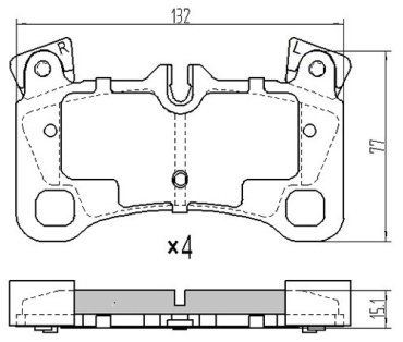 Колодки SAT задние ST-7L0698451C купить,NaN