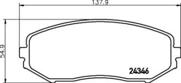 Колодки HI-Q передние SP-1416 купить,NaN