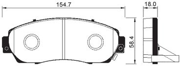 Колодки AKIKA передние AP-93 купить,NaN