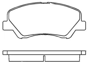 Колодки MANDO передние MPH72 1 шт купить,NaN