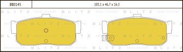 Колодки BLITZ задние BB0145 купить,NaN