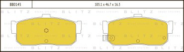 Колодки BLITZ задние BB0145 купить,NaN