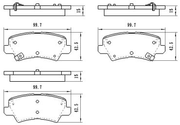 Колодки Winkod задние WBP1579 купить,NaN