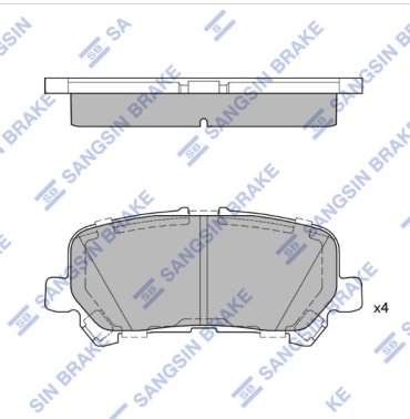 Колодки HI-Q задние SP4502 4 шт купить,NaN