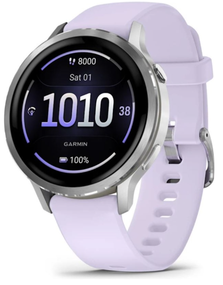 Смарт-часы Garmin Venu 4s 010-03013-01 41 мм серебристый-фиолетовый