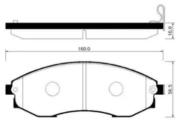 Колодки HSB задние HP4003 4 шт купить,NaN