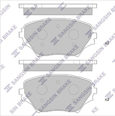 Колодки HI-Q передние SP1233 4 шт