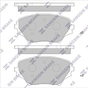 Колодки HI-Q передние SP1233 4 шт купить,NaN