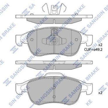 Колодки HI-Q передние SP1390 купить,NaN