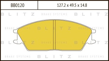 Колодки BLITZ передние BB0120 купить,NaN