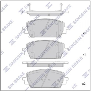 Колодки HI-Q передние Sp4464 купить,NaN