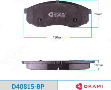 Колодки Okami D40815-BP купить,NaN