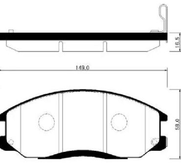 Колодки HSB HP0024 купить,NaN