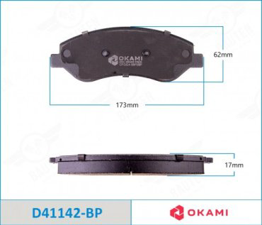 Колодки Okami D41142BP купить,NaN