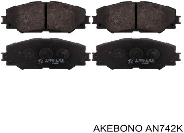 Колодки AKEBONO передние AN742K купить,NaN