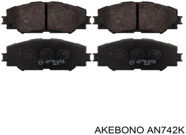 Колодки AKEBONO передние AN742K купить,NaN
