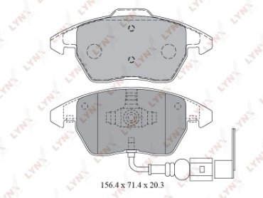 Колодки LYNXauto BD-1203 купить,NaN