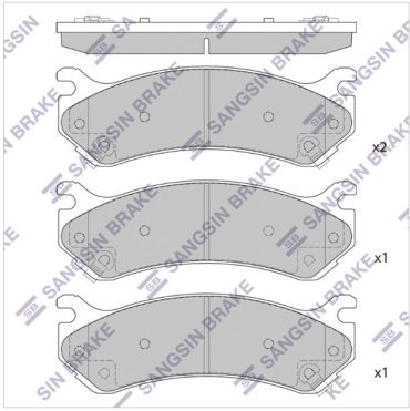 Колодки HI-Q передние SP1298 4 шт купить,NaN