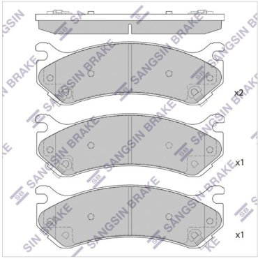 Колодки HI-Q передние SP1298 4 шт купить,NaN