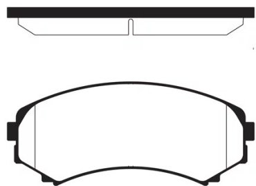 Колодки MANDO передние MBF015633 1 шт купить,NaN