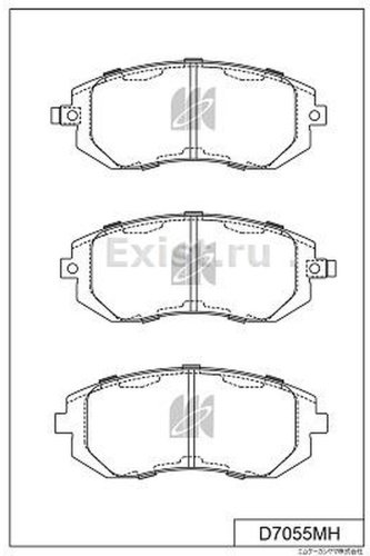 Колодки KASHIYAMA передние D7055MH 4 шт купить,NaN