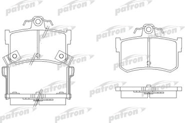 Колодки PATRON задние PBP917 4 шт