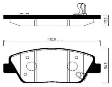 Колодки HSB передние HP1044